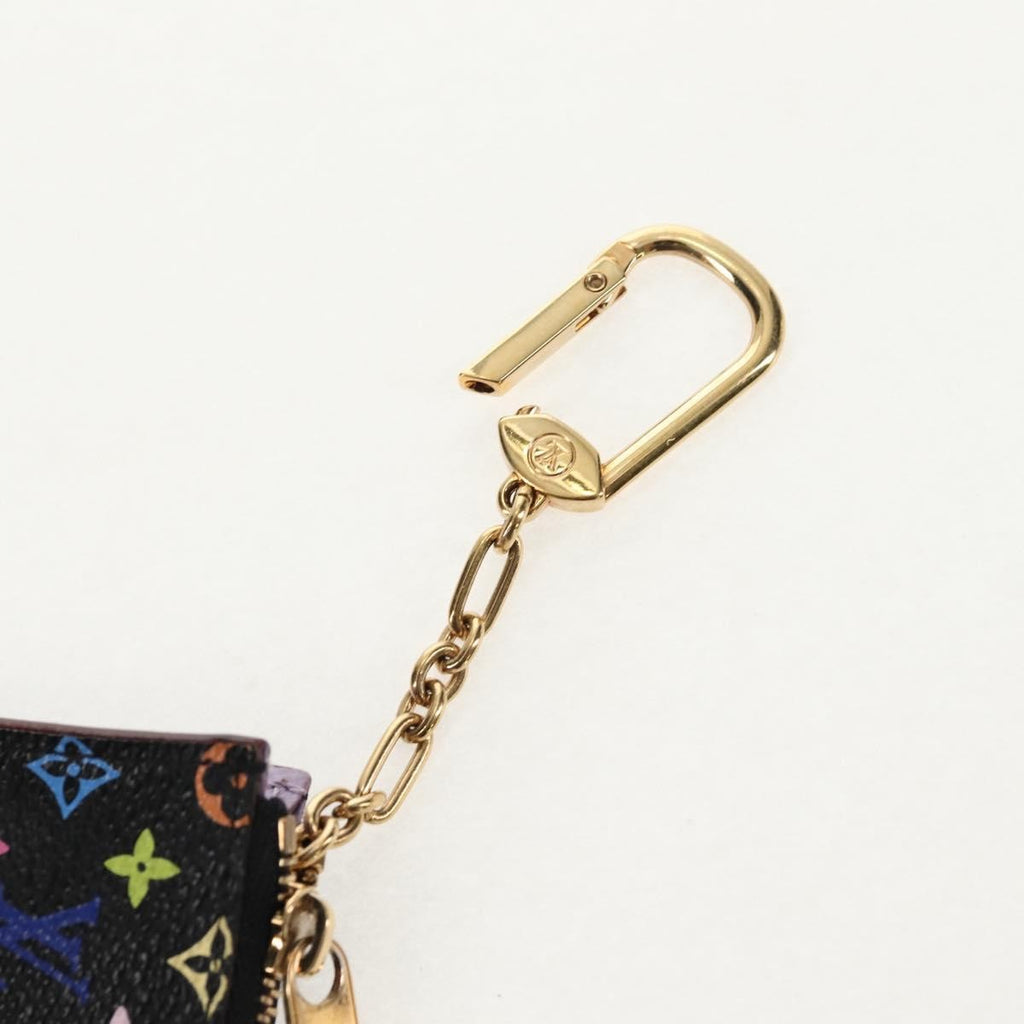 Louis Vuitton Pochette Clés Nm Monogram Multicolor Canvas Black Canvas Wallets Accessory