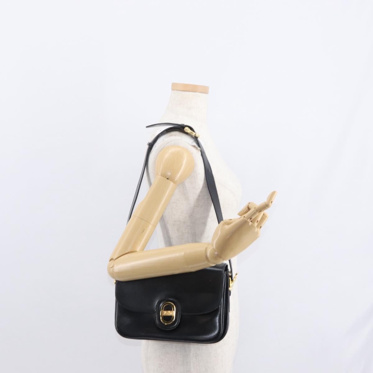 Celine Horse Carriage Shoulder Bag Leather Black Leather Shoulder Bag Bag