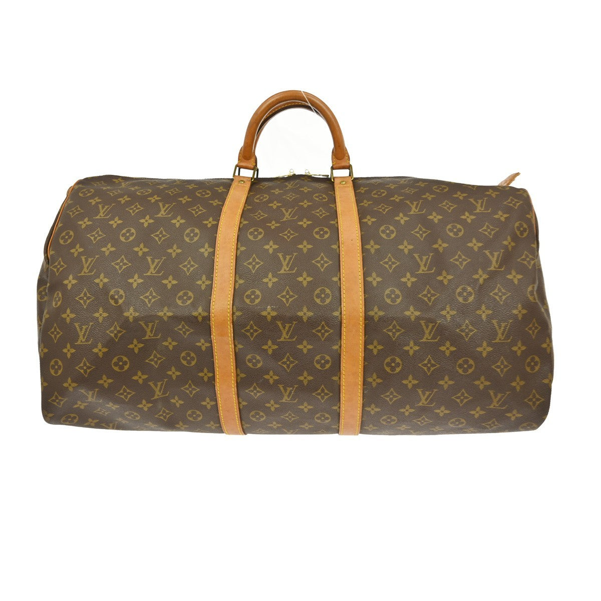 Louis Vuitton Keepall Bag Monogram Canvas Brown Canvas Travel Bag