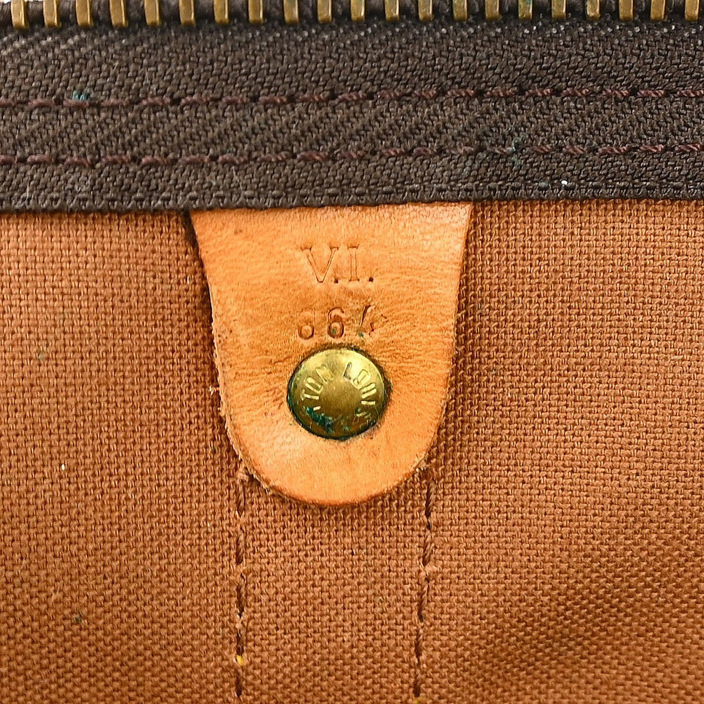 Louis Vuitton Keepall Bag Monogram Canvas Brown Canvas Travel Bag