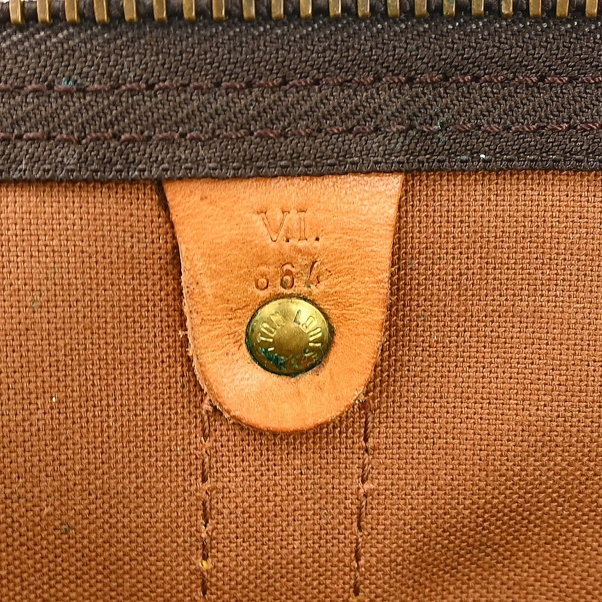 Louis Vuitton Keepall Bag Monogram Canvas Brown Canvas Travel Bag