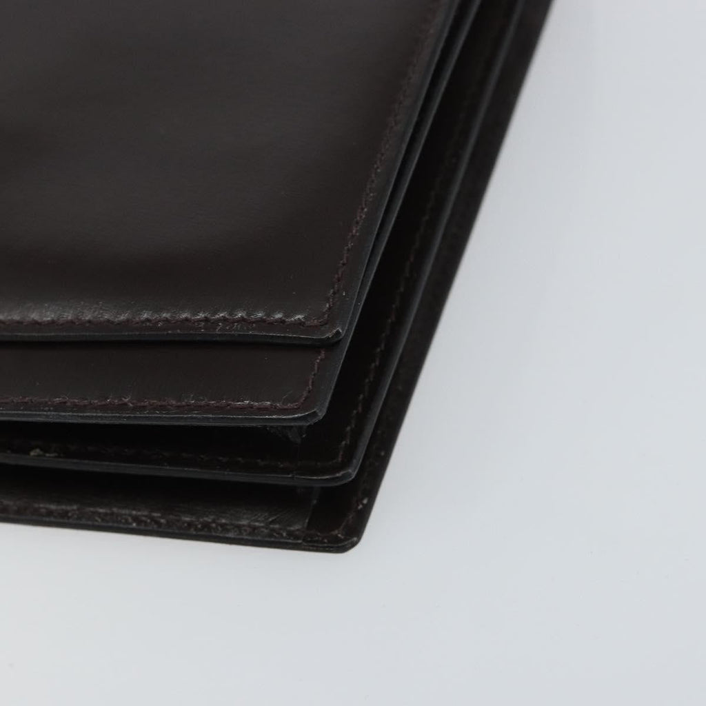 Gucci Vintage Shoulder Bag Leather Brown Leather Shoulder Bag Bag (Pre-Owned)