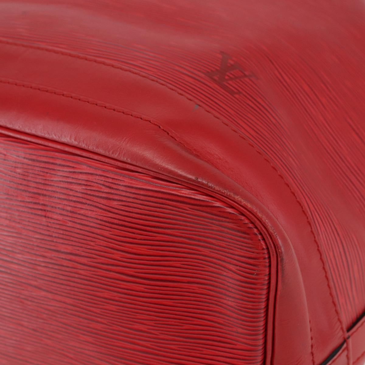 Louis Vuitton Noe Handbag Epi Leather Red Leather Shoulder Bag