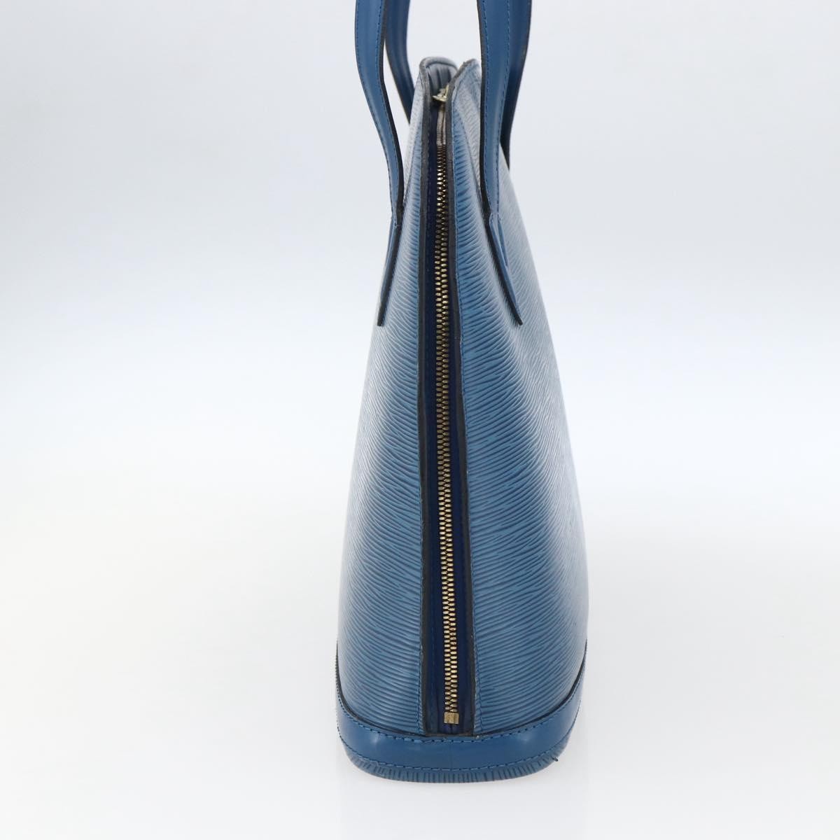 Louis Vuitton Lussac Handbag Epi Leather Blue Leather Shoulder Bag