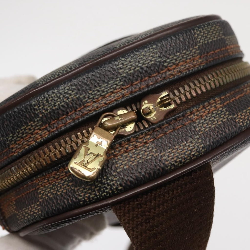 Louis Vuitton Pochette Gange Damier Brown Canvas Clutche & Pouche Bag