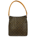Louis Vuitton Monogram Looping Handbag Monogram Canvas Brown Canvas Shoulder Bag