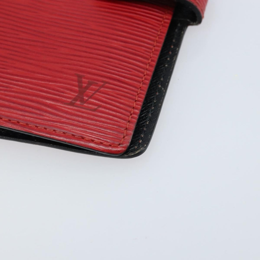 Louis Vuitton Agenda Cover Epi Leather Red Leather Wallets Accessory