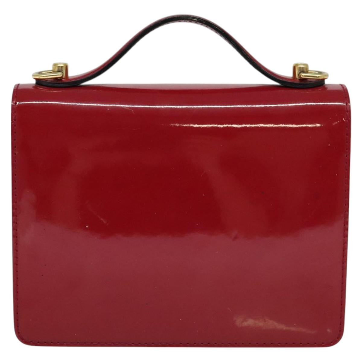 Louis Vuitton Monceau Handbag Vernis Burgundy Patent_Leather Bag