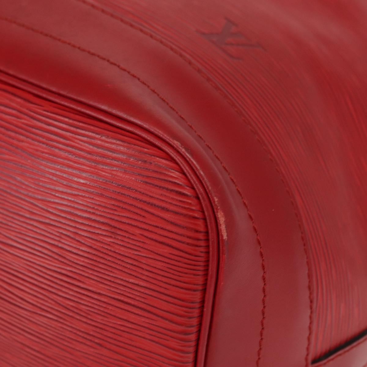 Louis Vuitton Noe Handbag Epi Leather Red Leather Shoulder Bag
