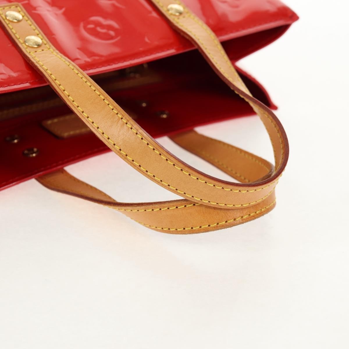Louis Vuitton Reade Handbag Monogram Vernis Red Patent_Leather Handbag