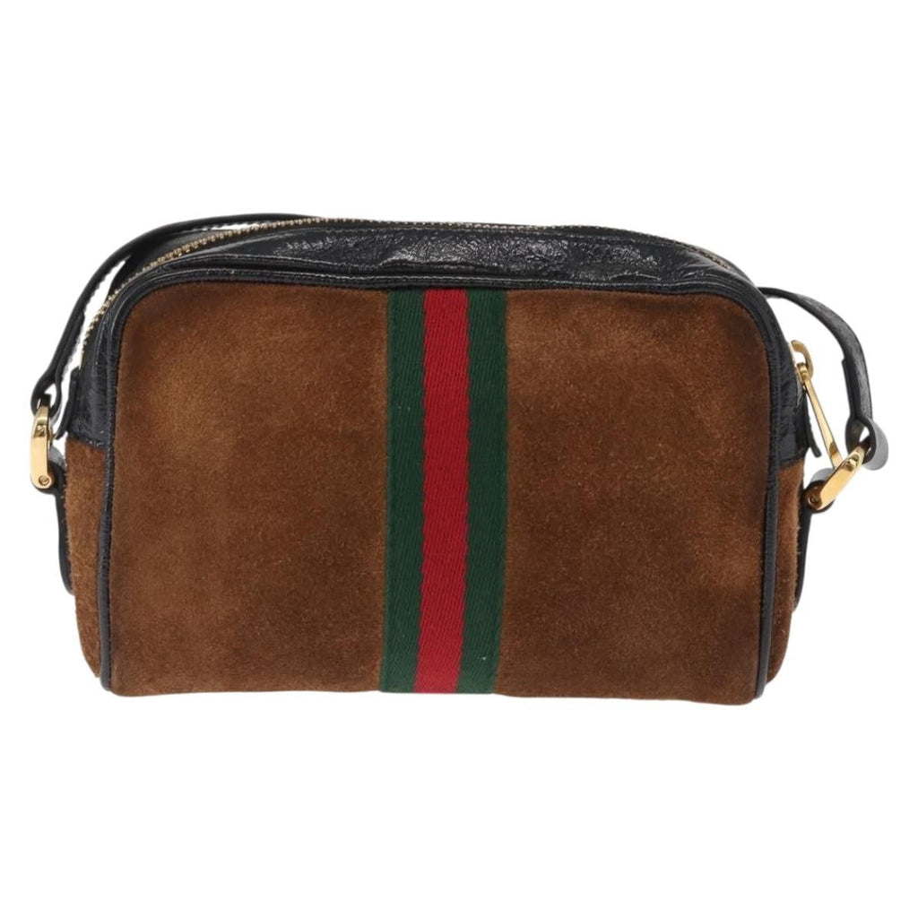 Gucci Ophidia Shoulder Bag Suede Brown Suede Shoulder Bag Bag (Pre-Owned)