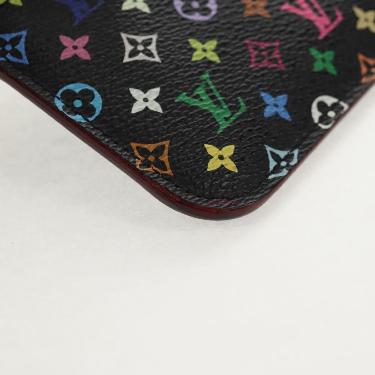 Louis Vuitton Pochette Clés Nm Monogram Multicolor Canvas Black Canvas Wallets Accessory