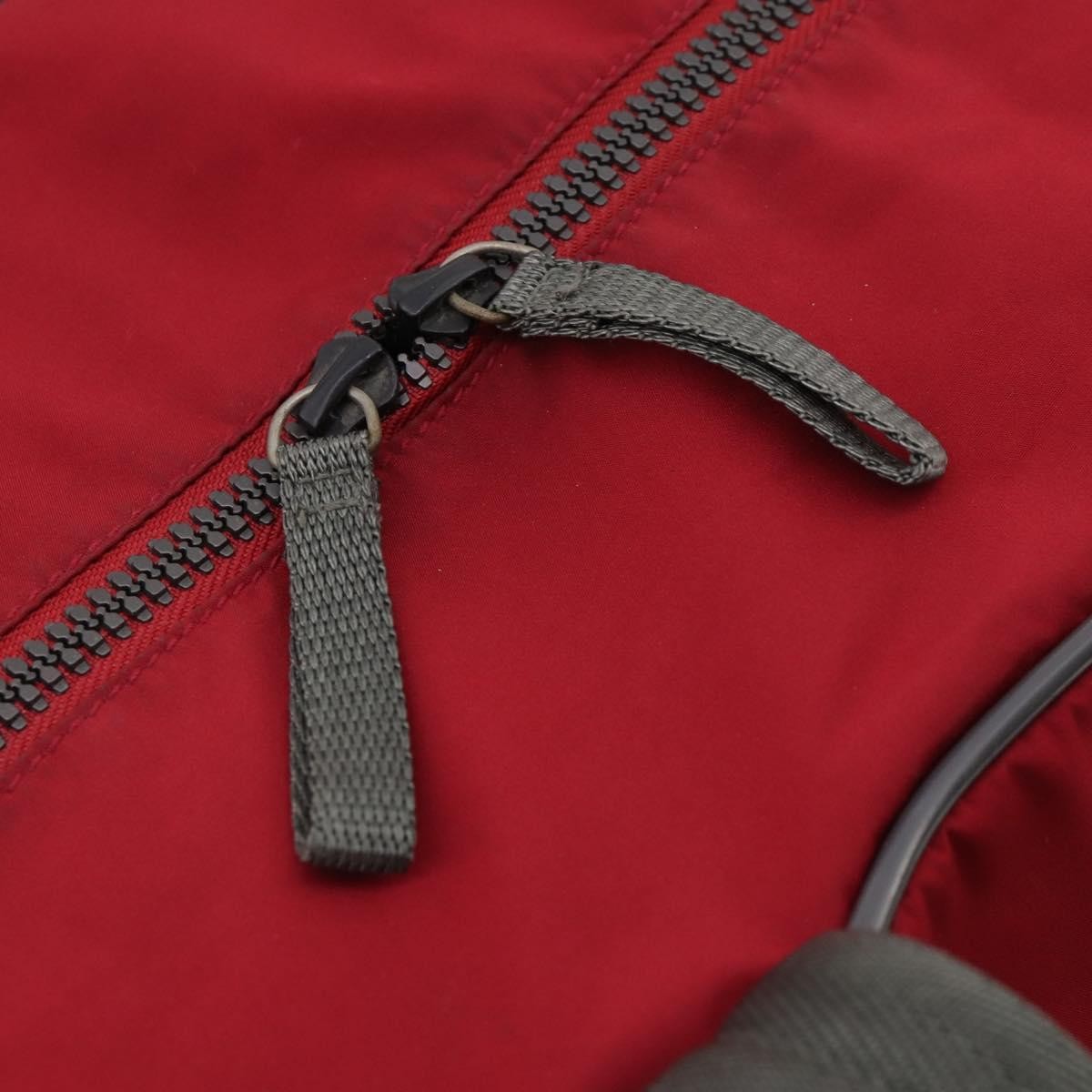 Prada Sport Line Boston Bag Nylon Red Nylon Travel Bag Bag