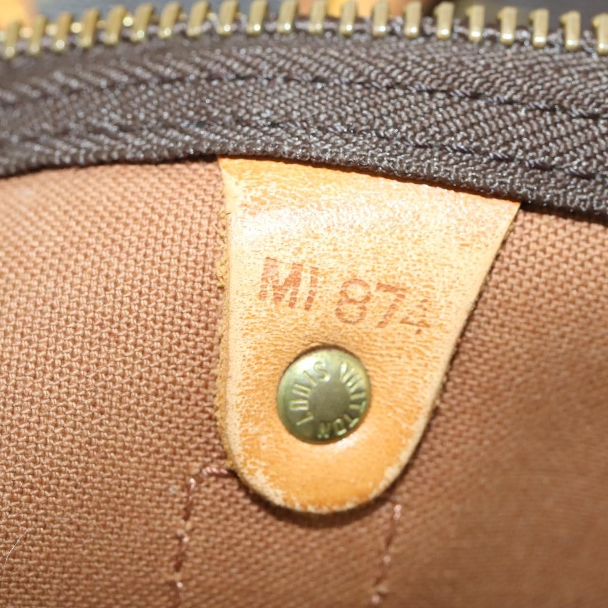 Louis Vuitton Keepall Bag Monogram Canvas Brown Canvas Travel Bag