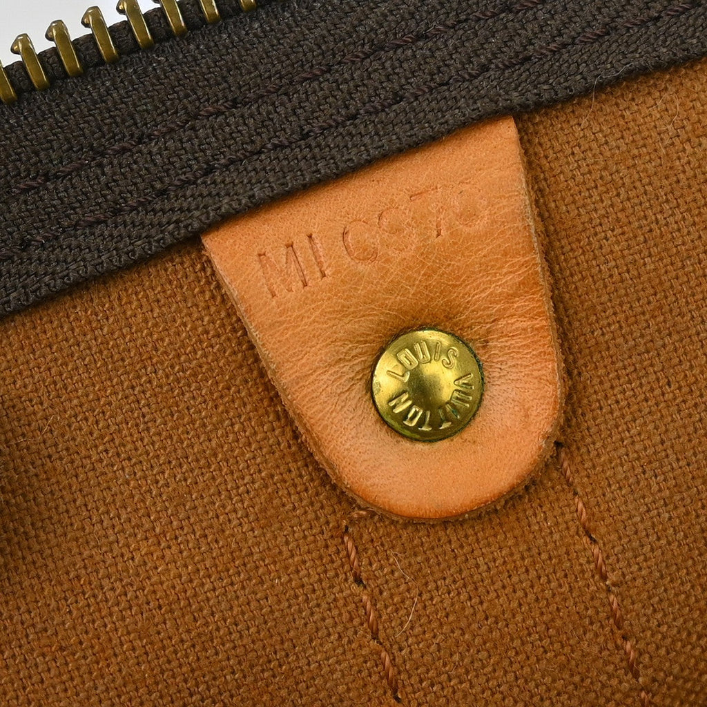Louis Vuitton Keepall Bag Monogram Canvas Brown Canvas Travel Bag