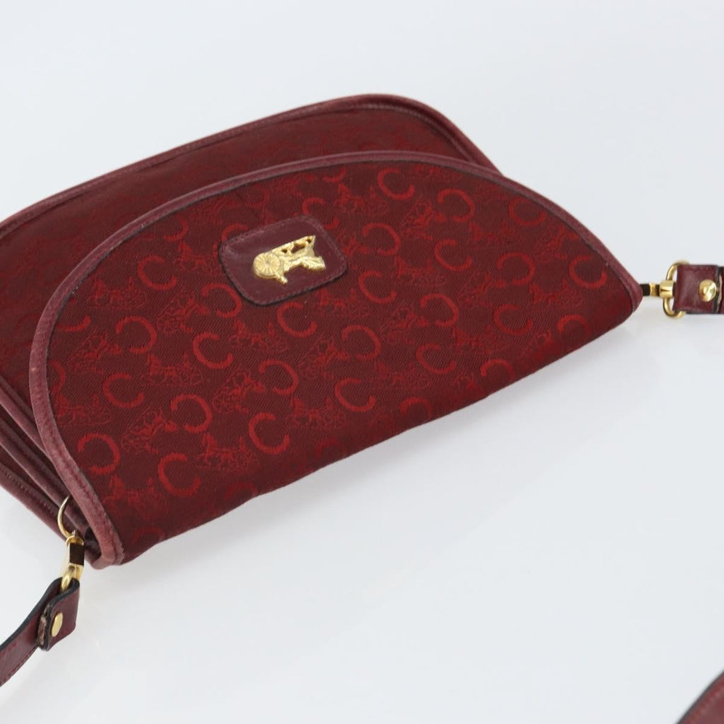 Celine C Sulky Shoulder Bag Canvas Red Canvas Shoulder Bag Bag