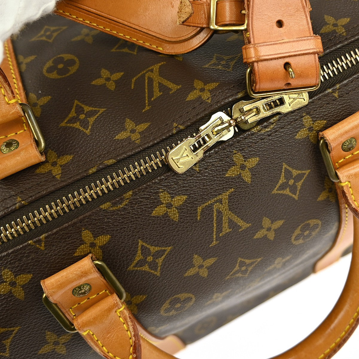 Louis Vuitton Keepall Bag Monogram Canvas Brown Canvas Travel Bag