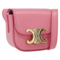 Celine Triomphe Shoulder Bag Smooth Calfskin Pink Leather Shoulder Bag Bag