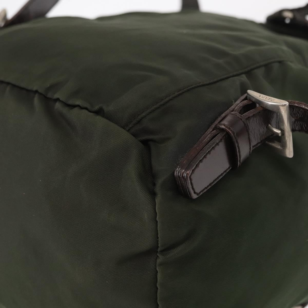 Prada Front Pocket Backpack Tessuto Khaki Nylon Backpack Bag