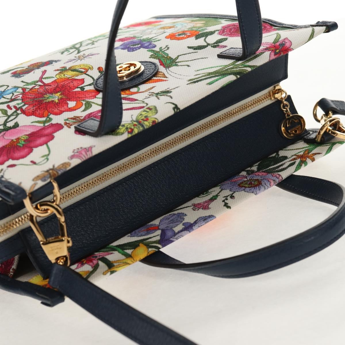Gucci Flora Canvas Multicolour Canvas Tote Bag Bag (Pre-Owned)