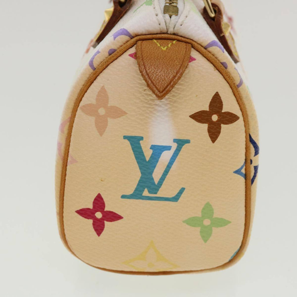 Louis Vuitton Speedy Mini Hl Handbag Monogram Multicolor White Canvas Bag