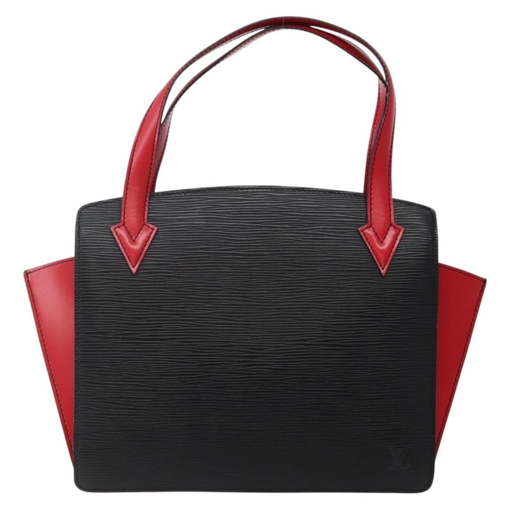 Louis Vuitton Varenne Handbag Epi Leather Black Leather Bag
