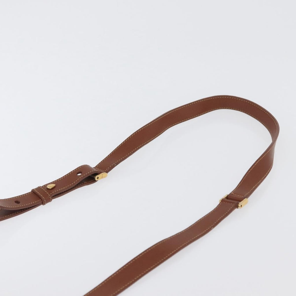 Gucci Vintage Handbag Leather Brown Leather Handbag (Pre-Owned)