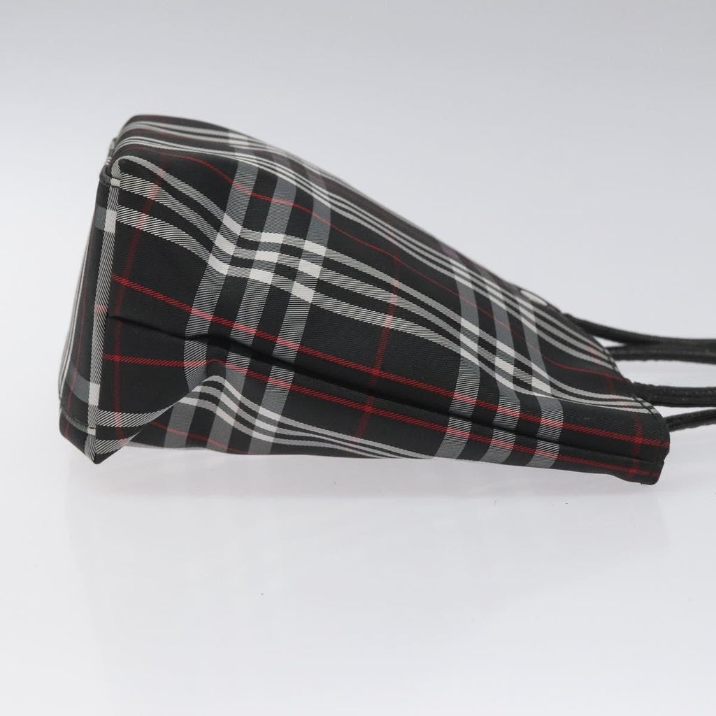 Burberry Nova Check Tote Nylon Black Nylon Handbag