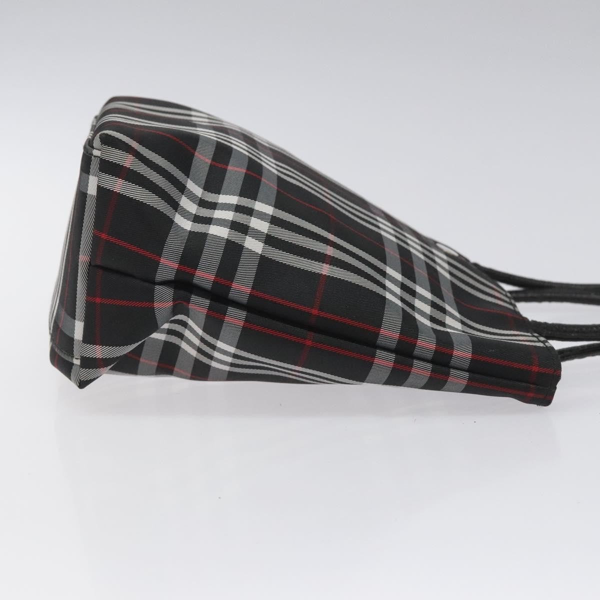 Burberry Nova Check Tote Nylon Black Nylon Handbag
