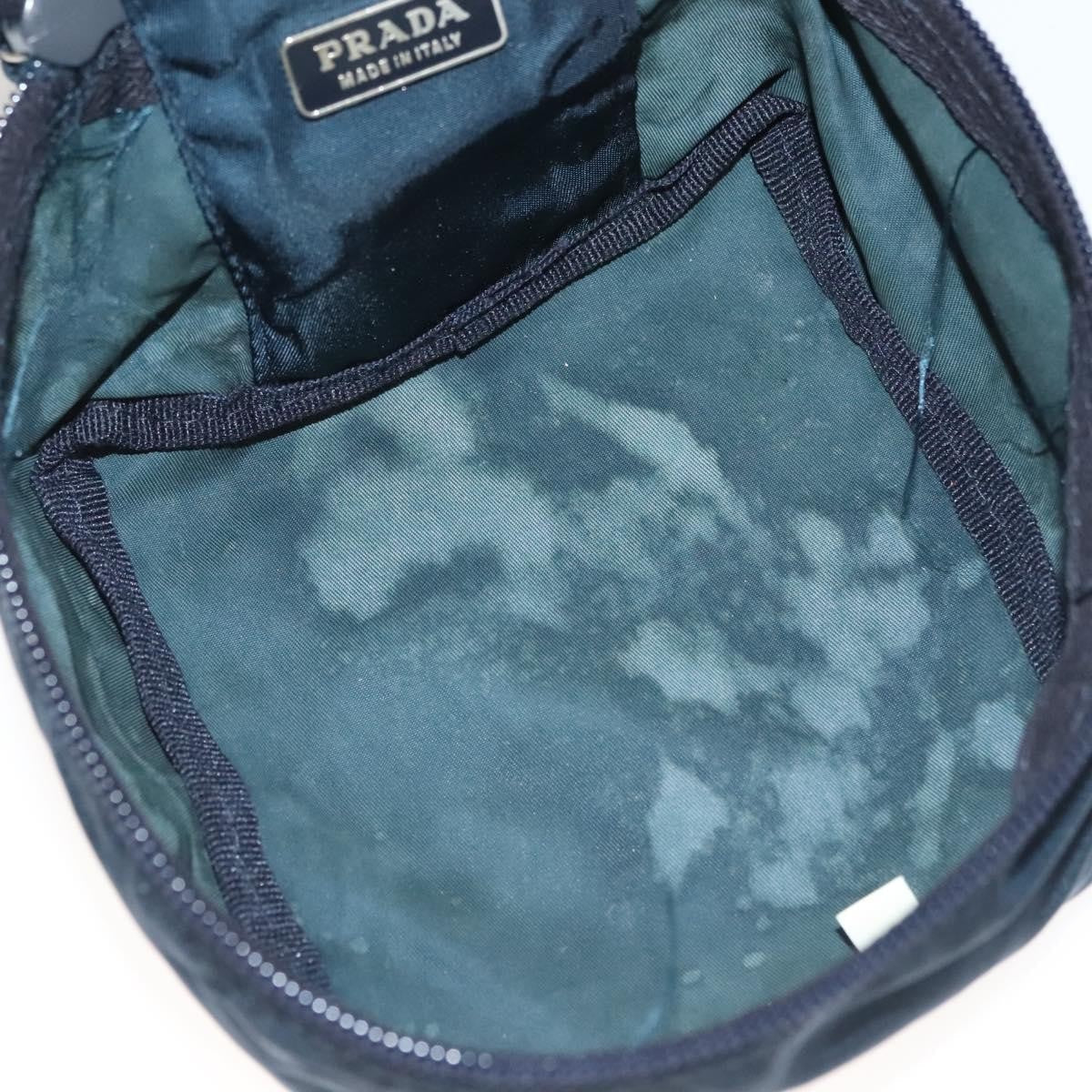 Prada Zip Around Toiletry Bag Tessuto Navy Nylon Clutche & Pouche Bag