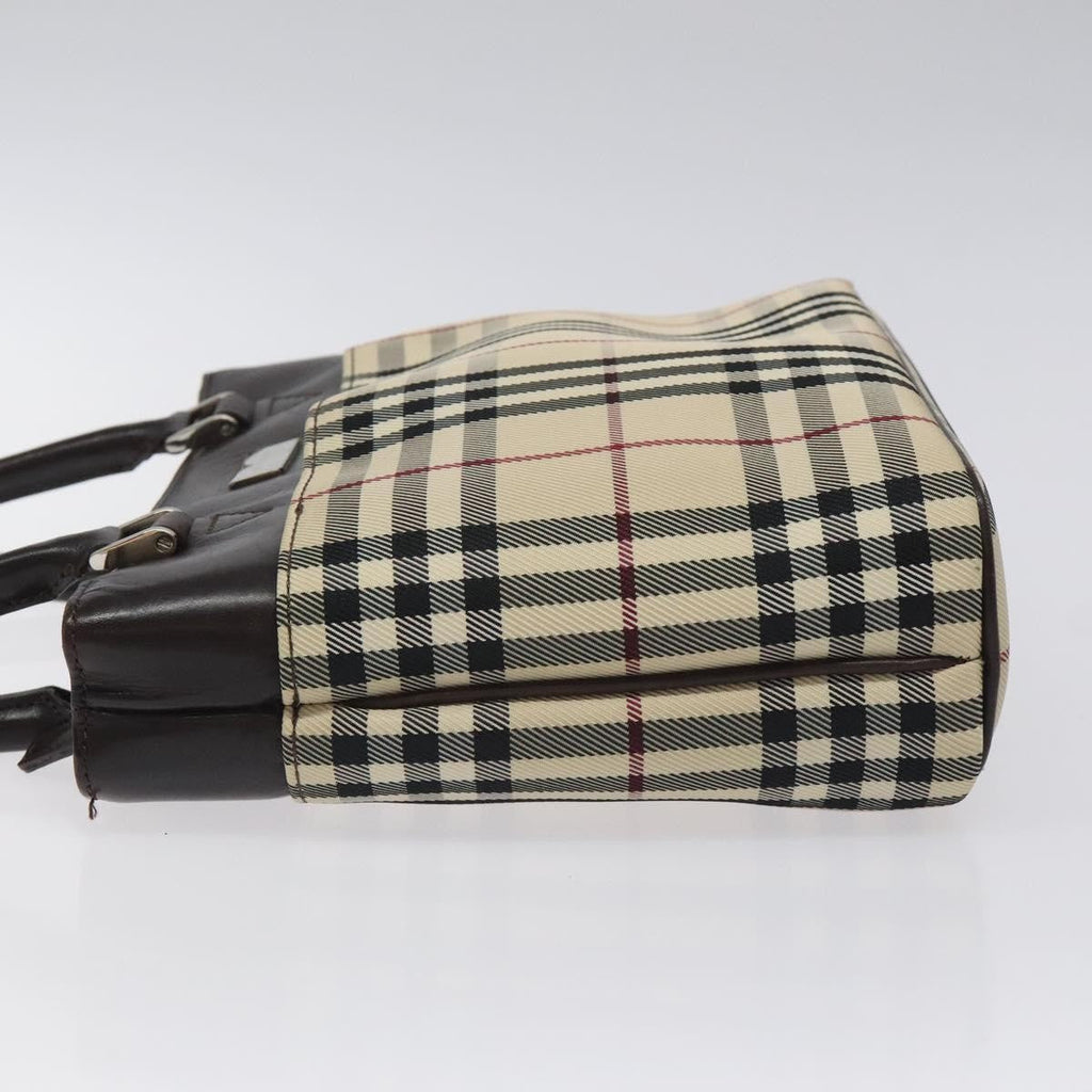 Burberry Nova Check Handbag Nova Check Canvas And Leather Beige Canvas Handbag