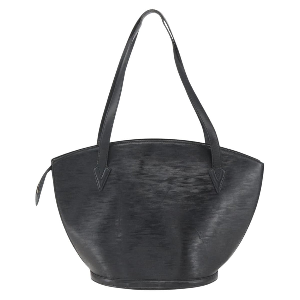 Louis Vuitton Saint Jacques Handbag Epi Leather Black Leather Handbag