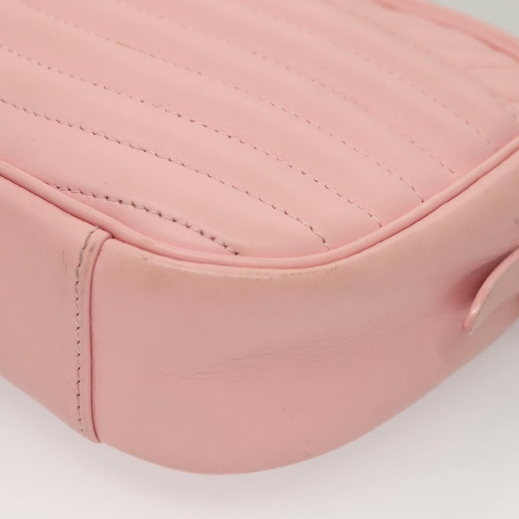 Louis Vuitton New Wave Camera Bag Quilted Leather Pink Leather Bag