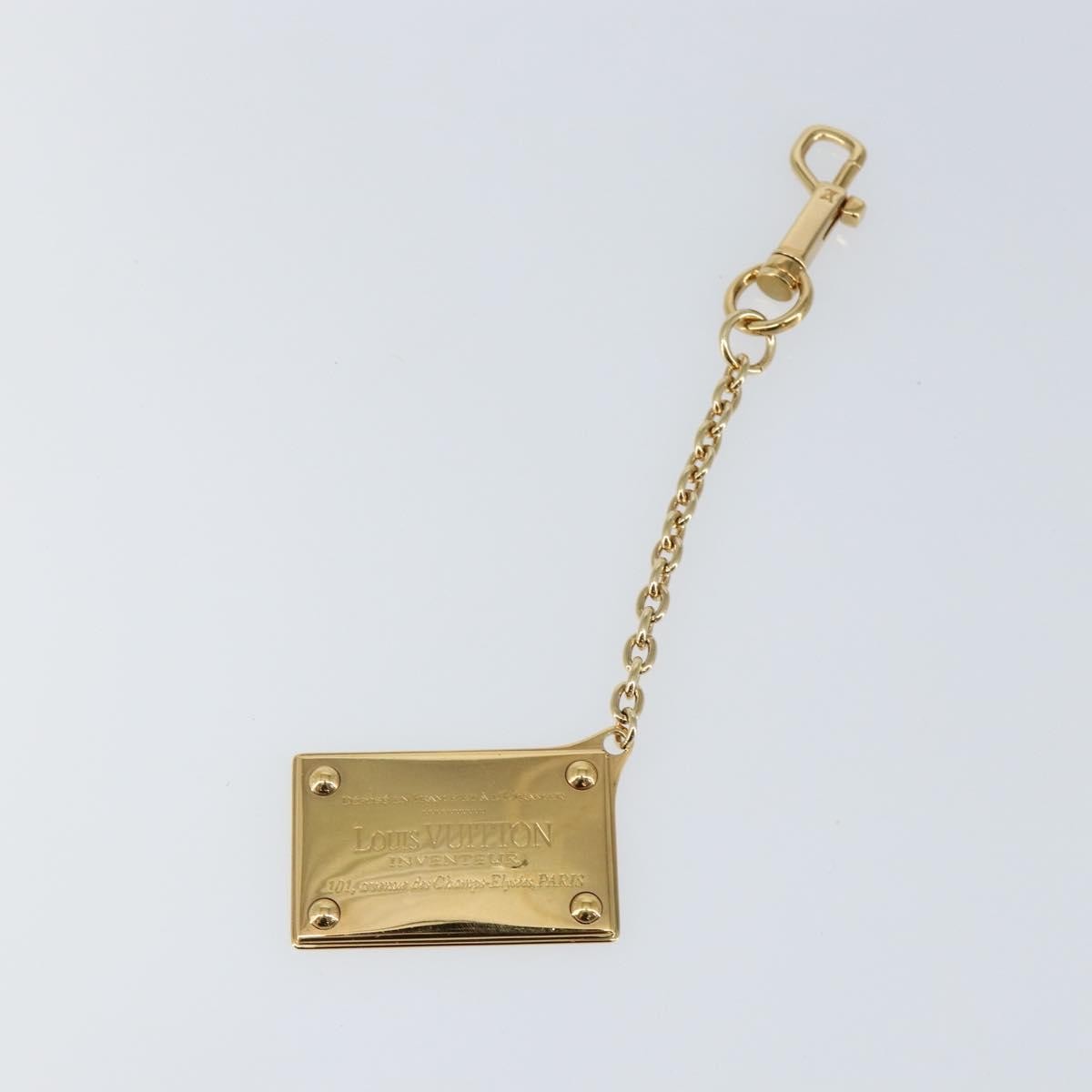 Louis Vuitton Key Chain Metal Gold Metal Accessory