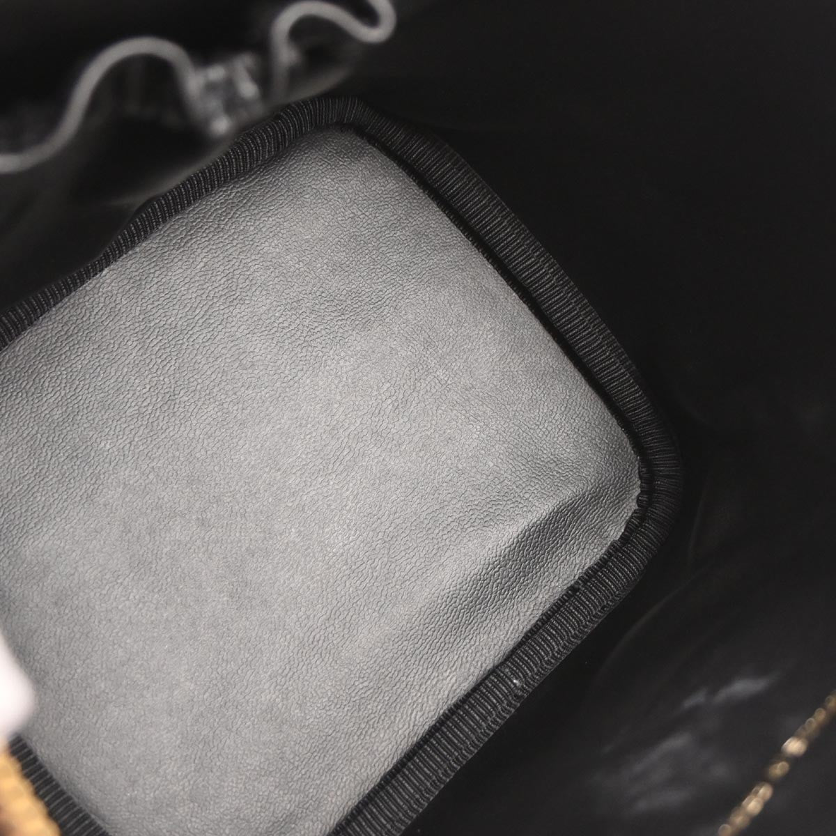 Chanel Vintage Timeless Cosmetic Case Caviar Black Leather Clutche & Pouche Bag