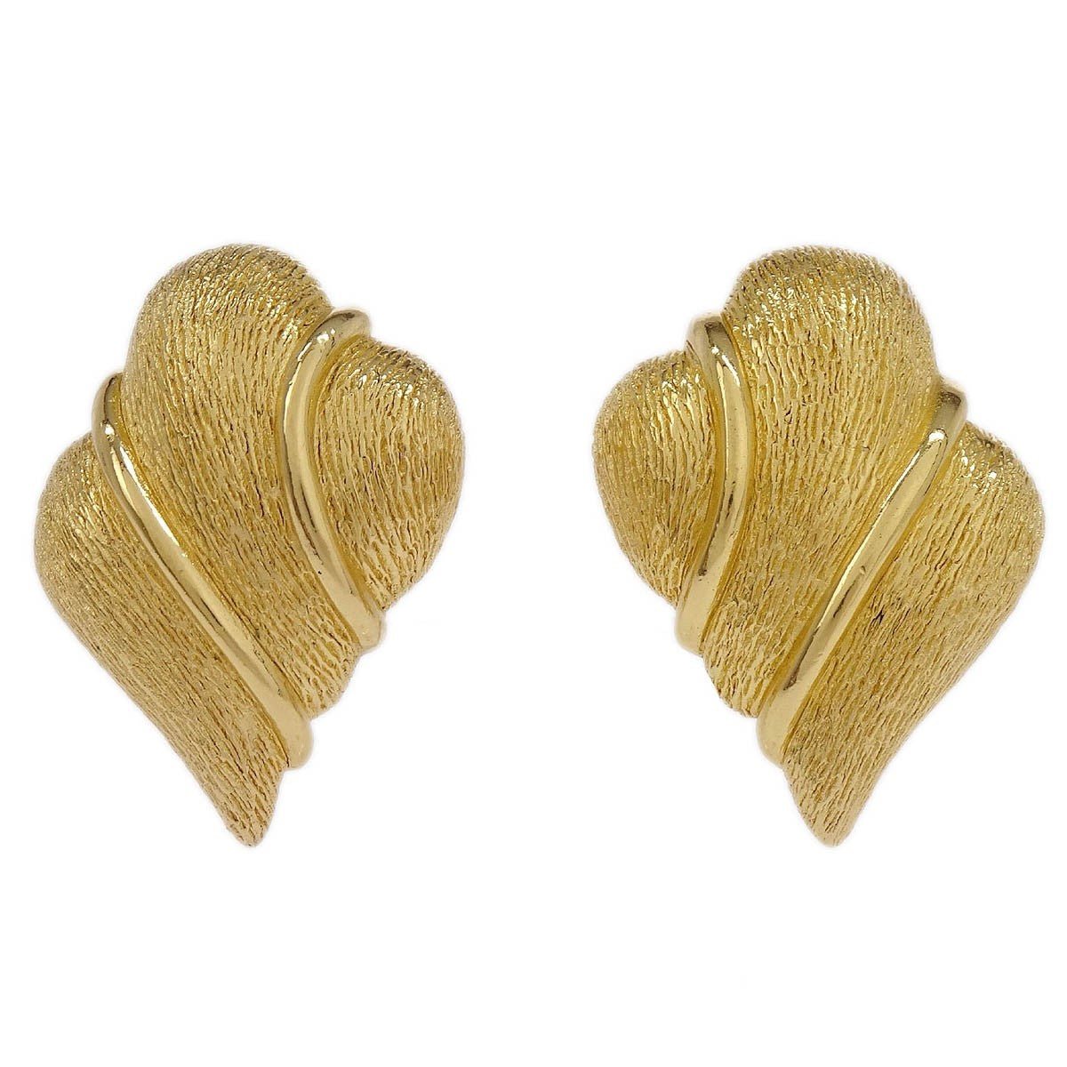 Christian Dior Vintage Clip-On Earrings Metal Gold Gold_Plated Earrings Jewelry (Pre-Owned)