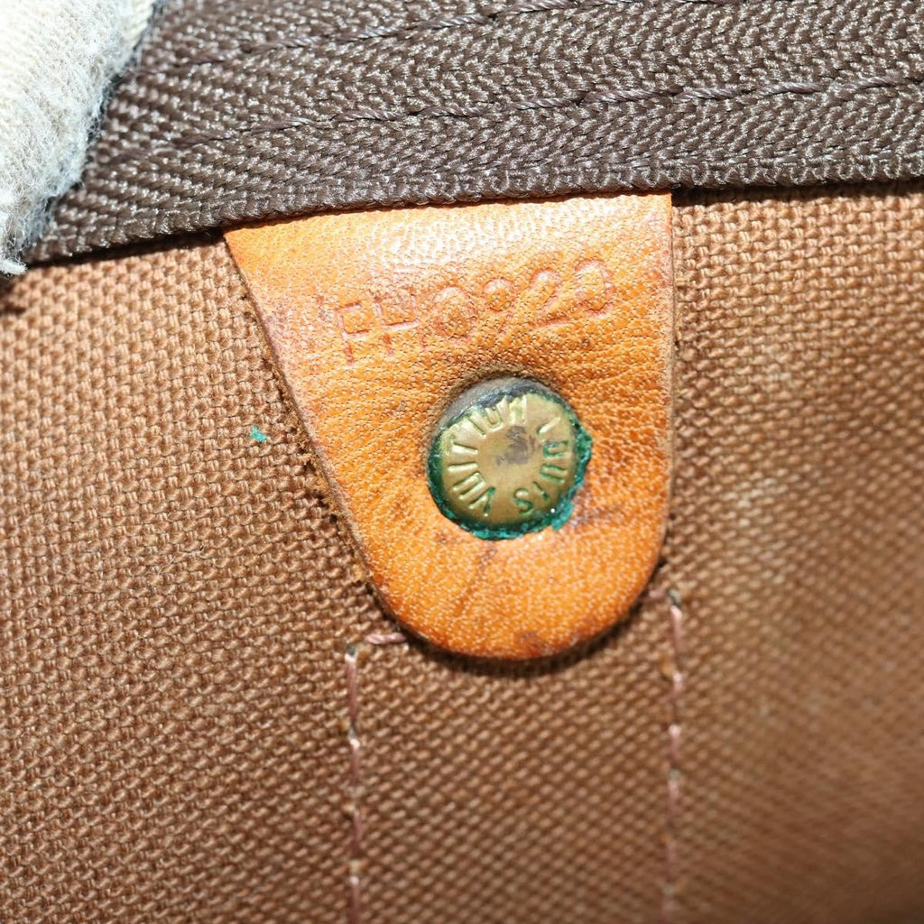 Louis Vuitton Keepall Bandouliere Bag Monogram Canvas Brown Canvas Travel Bag