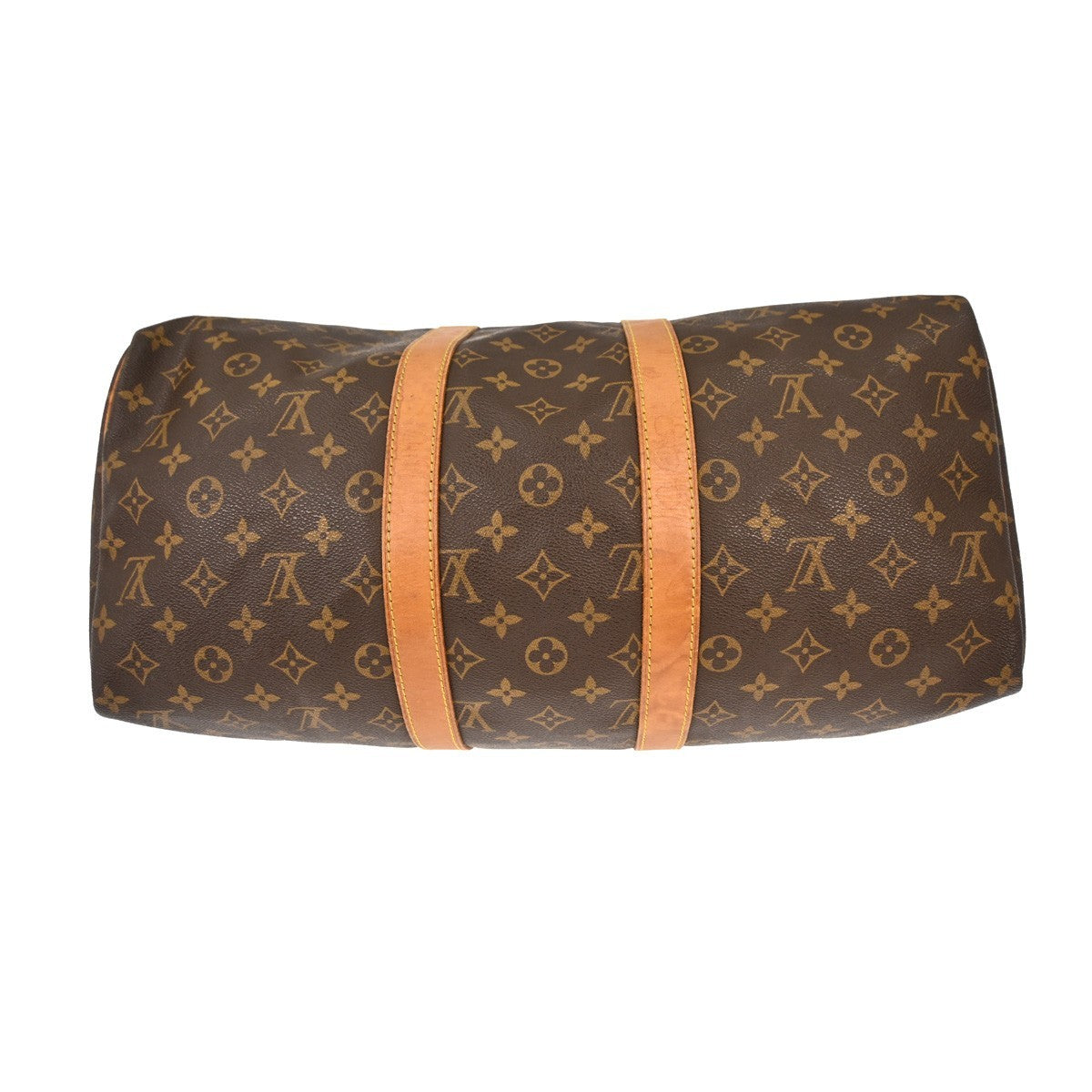 Louis Vuitton Keepall Bag Monogram Canvas Brown Canvas Travel Bag