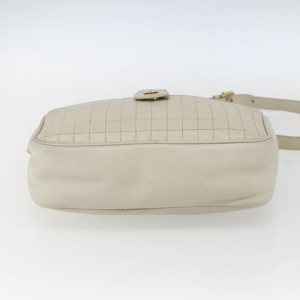 Celine Vintage Shoulder Bag Leather White Leather Shoulder Bag Bag