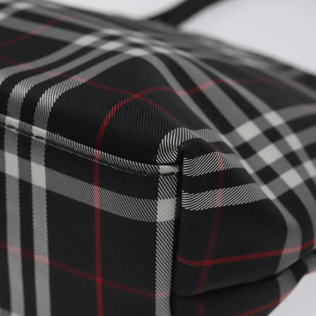 Burberry Nova Check Tote Nylon Black Nylon Handbag