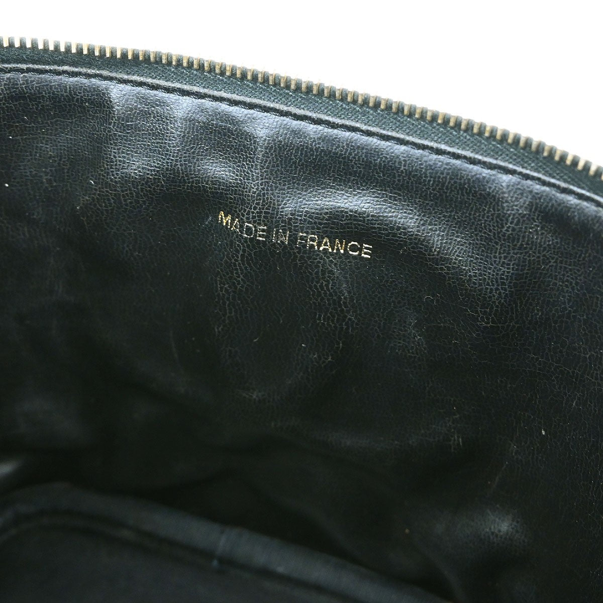 Chanel Vintage Timeless Cosmetic Case Caviar Black Leather Handbag