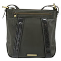 Burberry Vintage Shoulder Bag Leather Khaki Leather Shoulder Bag