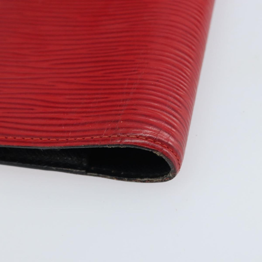Louis Vuitton Agenda Cover Epi Leather Red Leather Wallets Accessory
