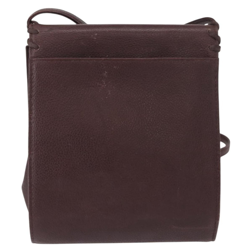 Saint Laurent Vintage Shoulder Bag Leather Purple Leather Shoulder Bag Bag (Pre-Owned)