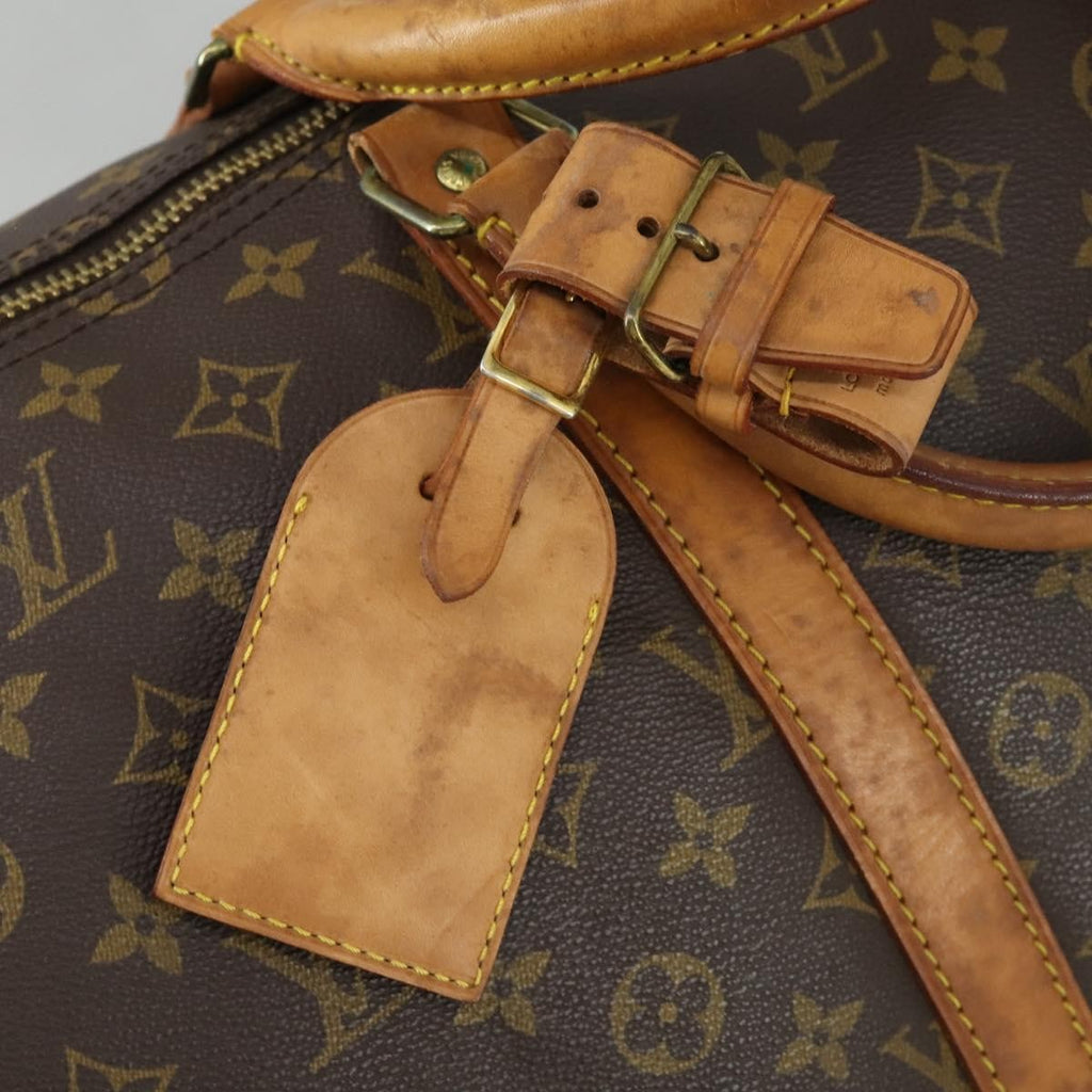 Louis Vuitton Keepall Bandouliere Bag Monogram Canvas Brown Canvas Travel Bag