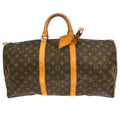 Louis Vuitton Keepall Bag Monogram Canvas Brown Canvas Travel Bag