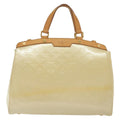 Louis Vuitton Blair Monogram Vernis Beige Patent_Leather Handbag