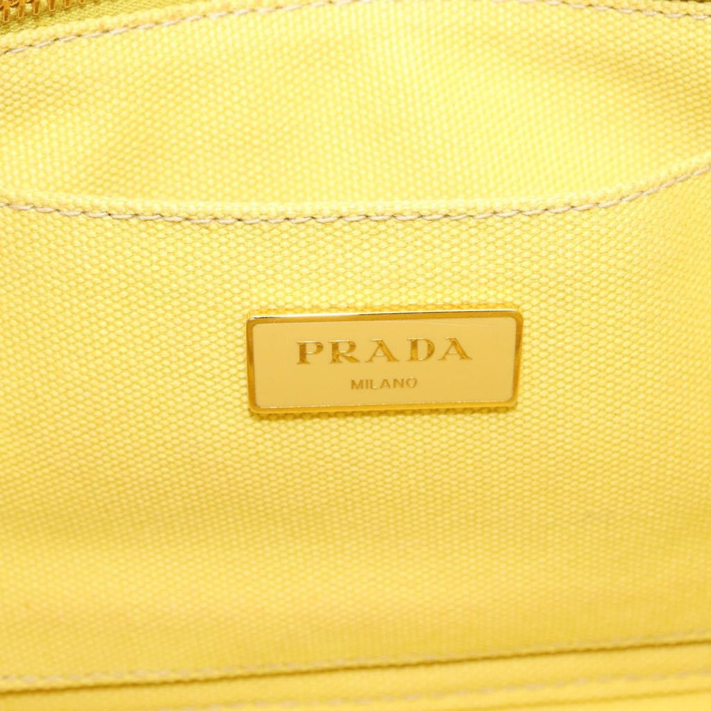 Prada Canapa Convertible Tote Canvas Gold Canvas Tote Bag Bag