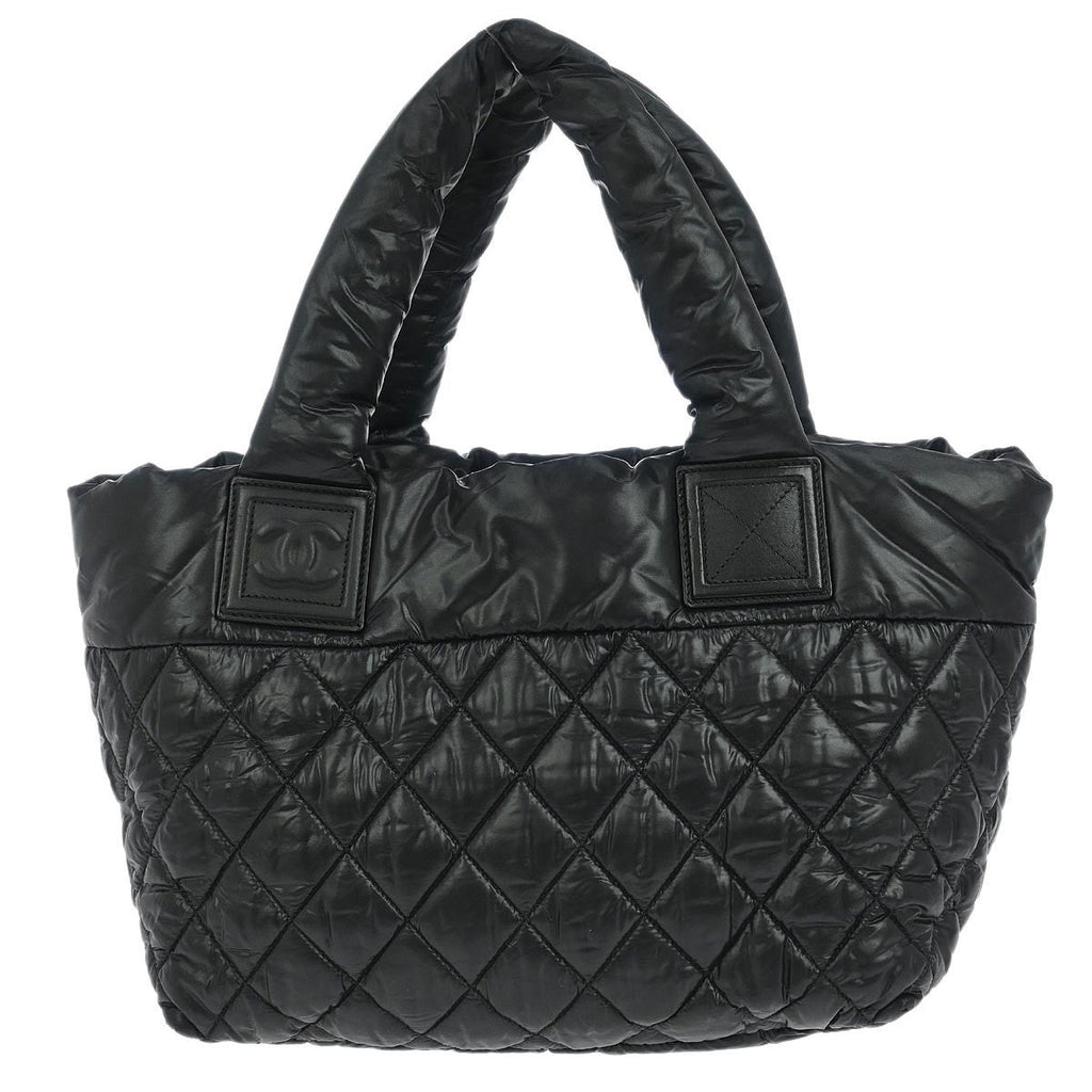 Chanel Coco Cocoon Reversible Tote Quilted Nylon Black Nylon Tote Bag Bag