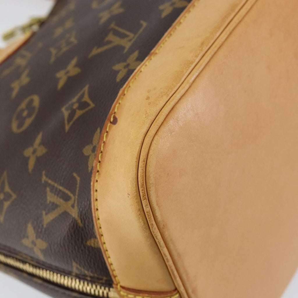 Louis Vuitton Alma Handbag Monogram Canvas Brown Canvas Handbag
